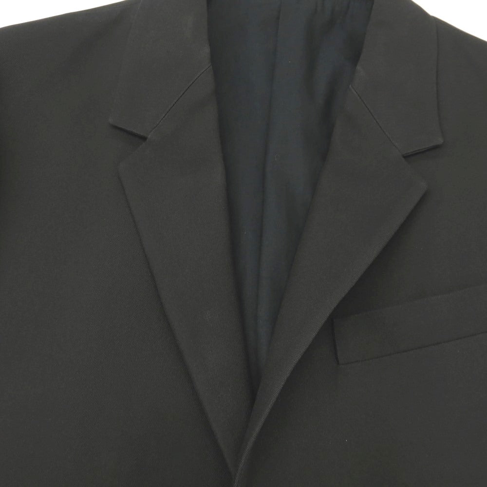 【中古】ジルサンダー JIL SANDER ナイロンシルク 2B テーラードジャケット ブラック【サイズ48】【 状態ランクC 】【 メンズ 】
