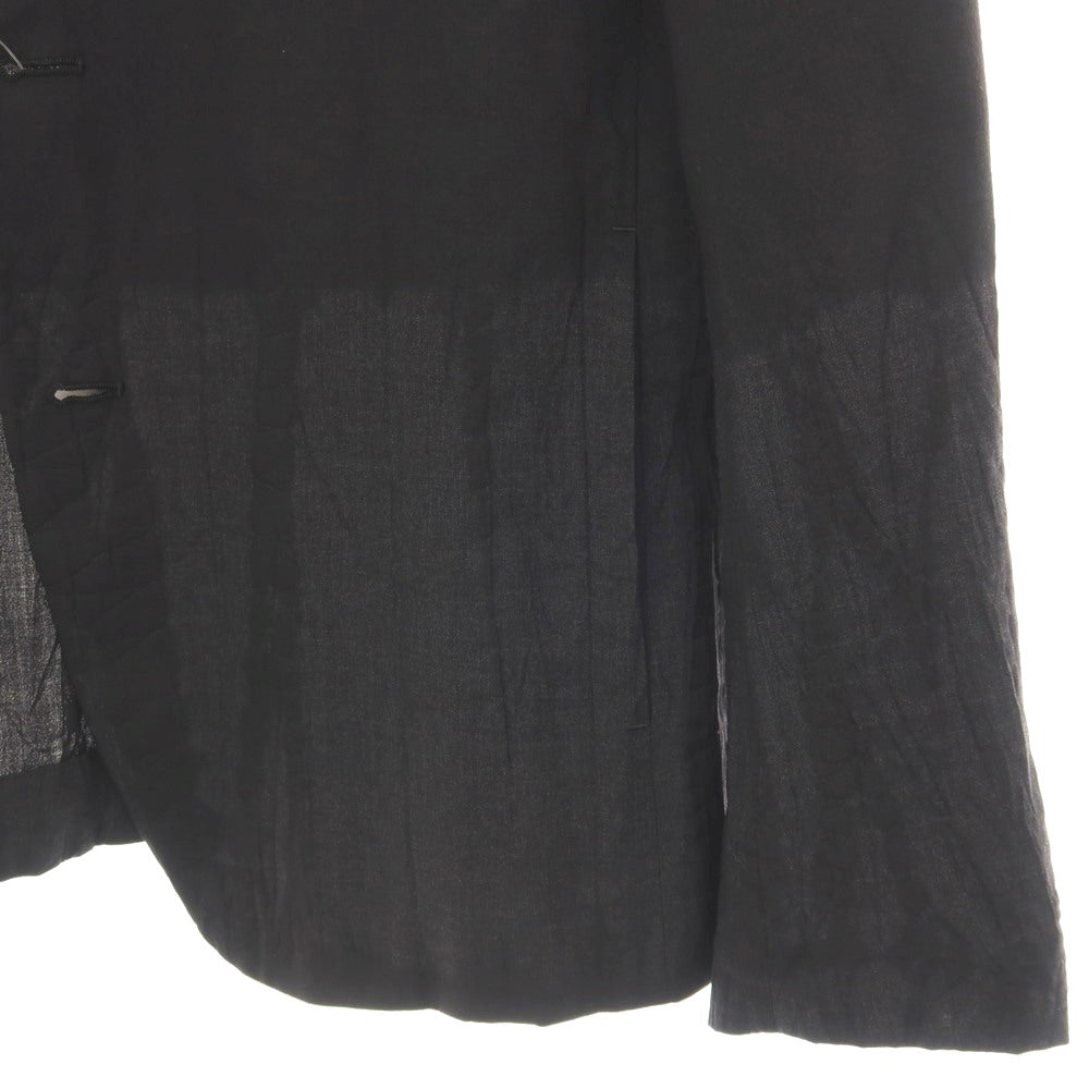 【中古】イッセイミヤケ メン ISSEY MIYAKE MEN ウール 3B カジュアルジャケット ブラック【サイズ1】【 状態ランクB 】【 メンズ 】