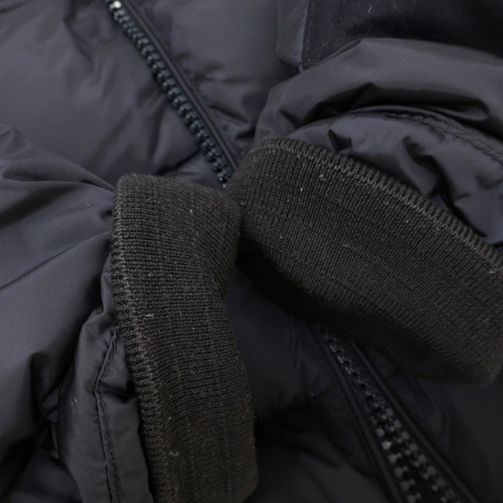 【中古】モンクレール MONCLER DIMIER ナイロン×ウール 切替 ダウンジャケット ネイビー【サイズ2】【 状態ランクC 】【 メンズ 】