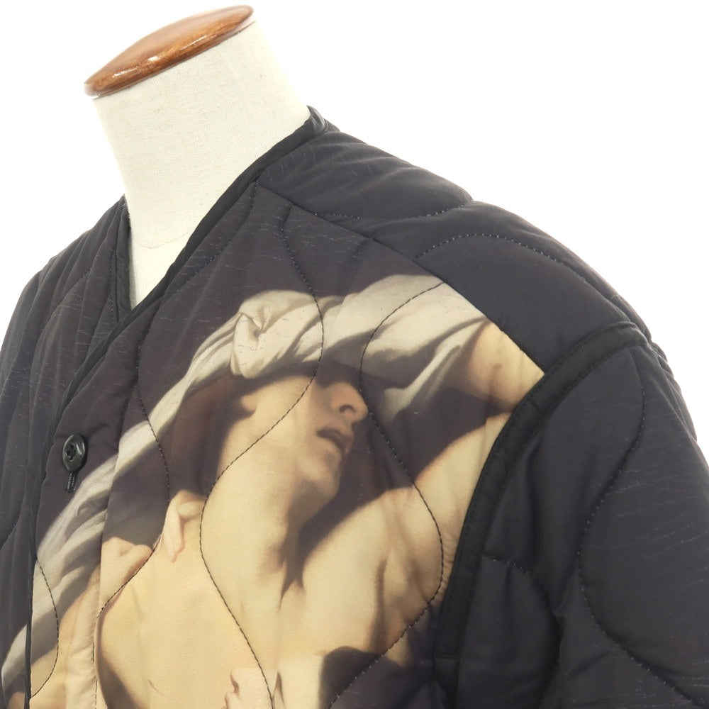 【中古】オーエーエムシー OAMC × LE LOUVRE OMBRES LINER キルティングジャケット 中綿ブルゾン ブラック【サイズM】【 状態ランクB 】【 メンズ 】