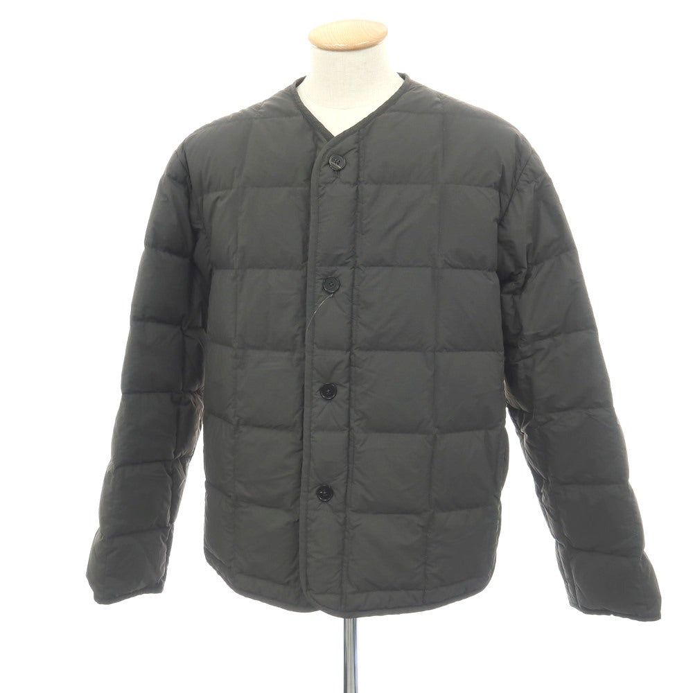 【中古】ジルサンダープラス Jil Sander+ リップストップナイロン キルティング ダウンジャケット グレーグリーン【サイズ44】【 状態ランクC 】【 メンズ 】