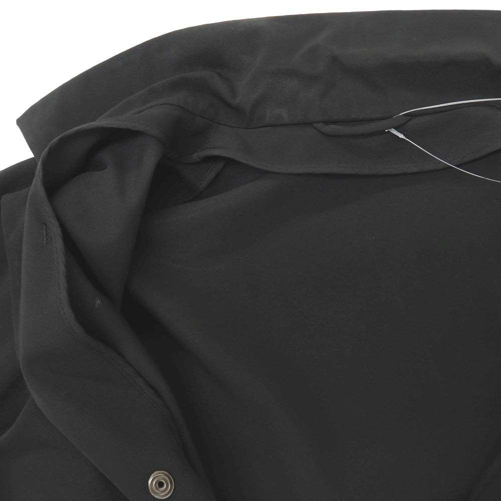 【中古】ジルサンダー JIL SANDER ストレッチ ポリエステル シャツブルゾン ブラック【サイズ48】【 状態ランクC 】【 メンズ 】