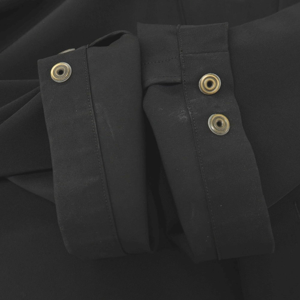 【中古】ジルサンダー JIL SANDER ストレッチ ポリエステル シャツブルゾン ブラック【サイズ48】【 状態ランクC 】【 メンズ 】