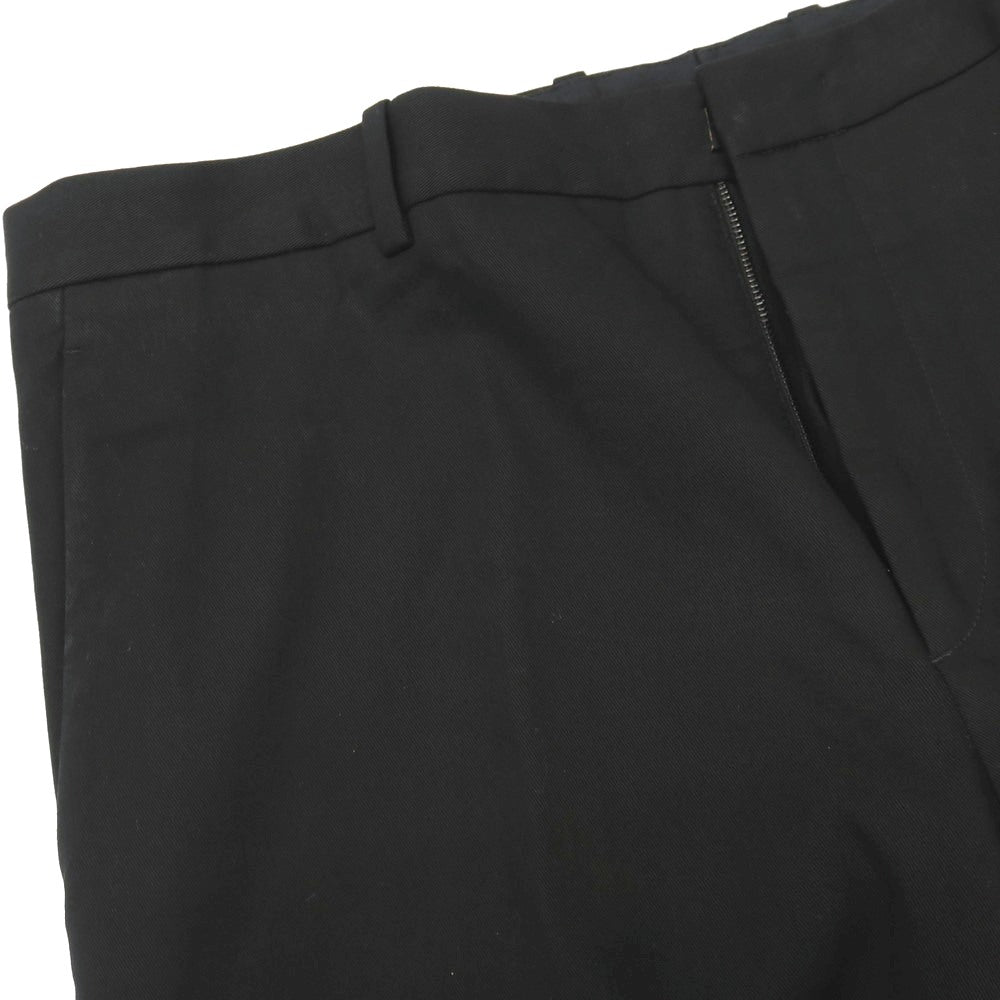 【中古】ジルサンダー JIL SANDER ストレッチ ツイルコットン カジュアルスラックスパンツ ブラック【サイズ50】【 状態ランクB 】【 メンズ 】