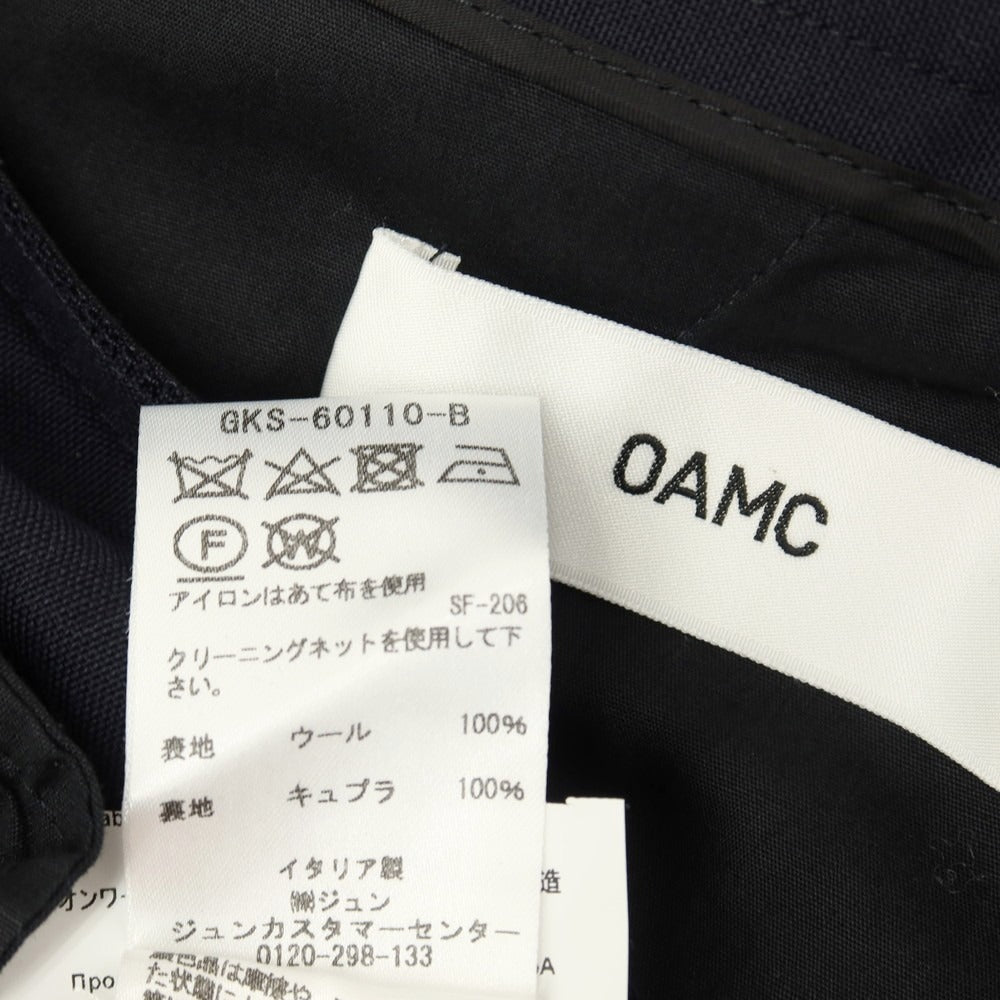 【中古】オーエーエムシー OAMC ウール カジュアルスラックスパンツ ネイビー【サイズ32】【 状態ランクB 】【 メンズ 】