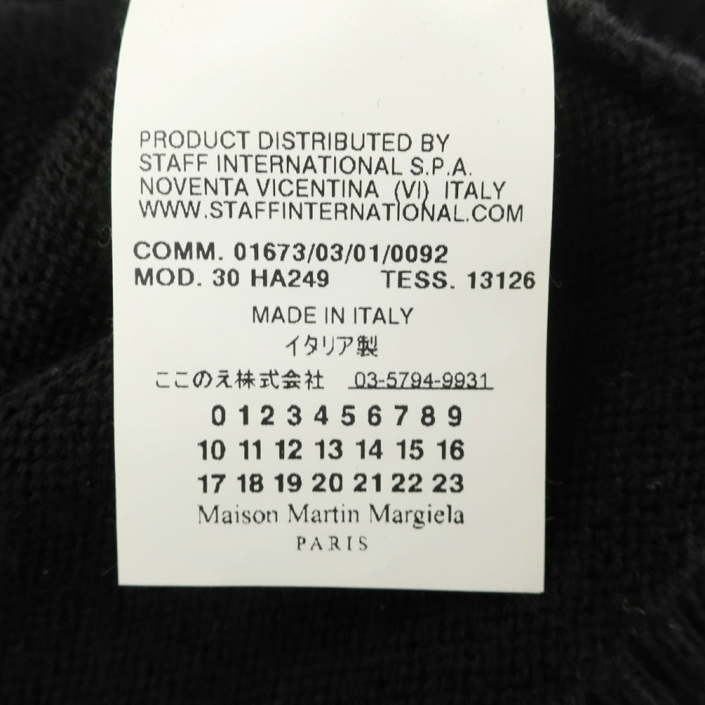 【中古】マルタンマルジェラフォーティーン Martin Margiela 14 ウール プルオーバーニット ブラック【サイズM】【 状態ランクB 】【 メンズ 】