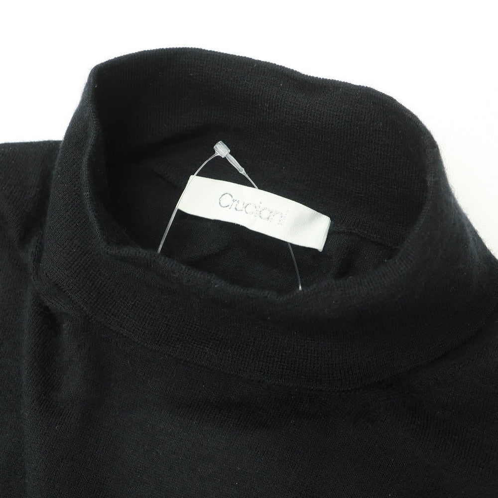 【中古】クルチアーニ CRUCIANI カシミヤ ハイネック プルオーバーニット ブラック【サイズ52】【 状態ランクB 】【 メンズ 】