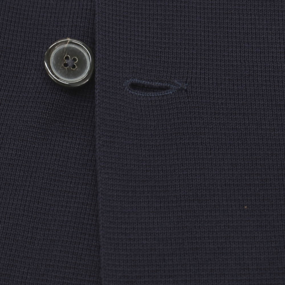 【中古】ジルサンダー JIL SANDER コットン ダブル4B ジャケット型 カーディガン ネイビー【サイズ48】【 状態ランクB 】【 メンズ 】