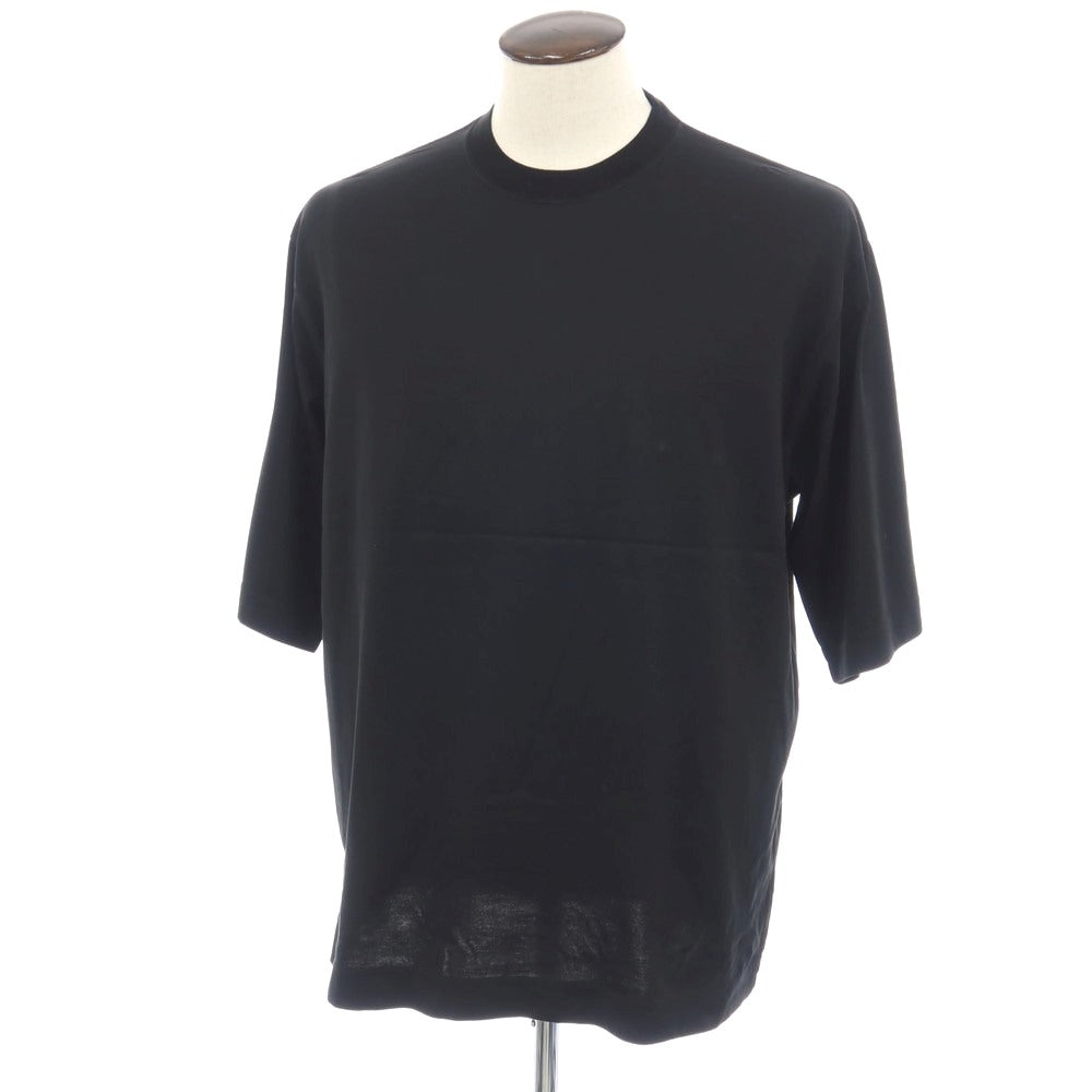 【中古】ロエフ LOEFF コットン クルーネック 半袖Tシャツ ブラック【サイズ2】【 状態ランクB 】【 メンズ 】