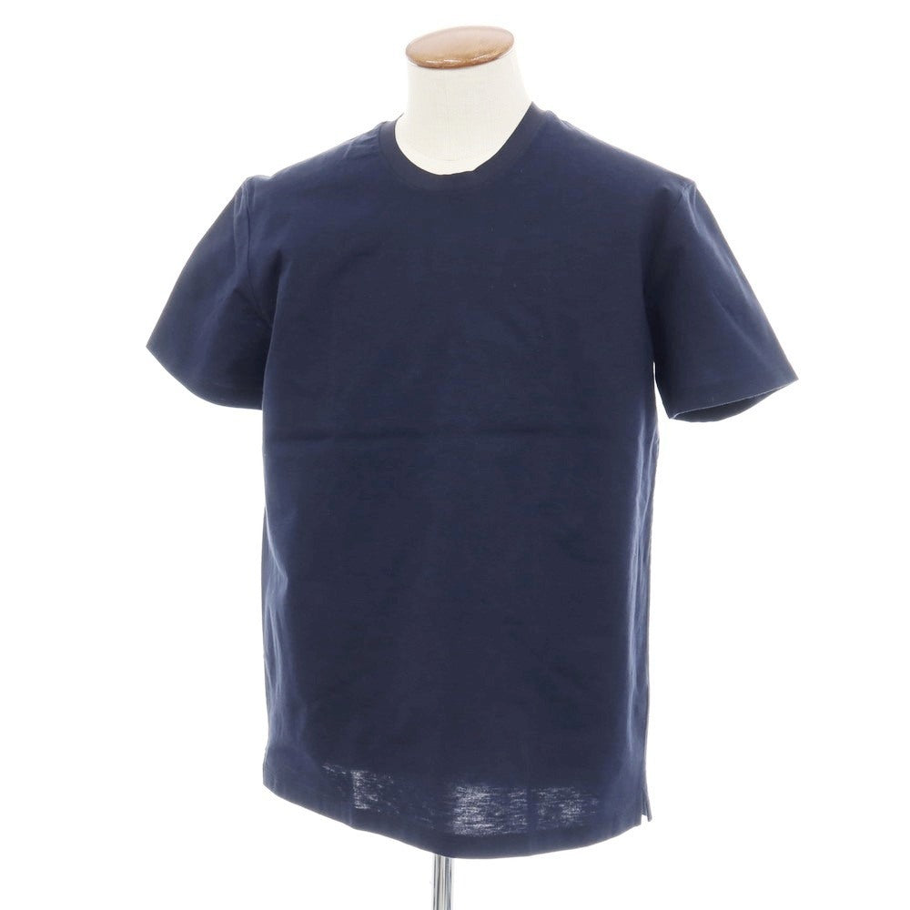 【中古】ジルサンダー JIL SANDER ポリエステルコットン クルーネック 半袖Tシャツ ネイビー【サイズM】【 状態ランクB 】【 メンズ 】