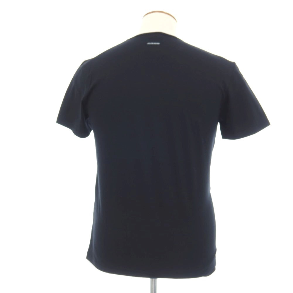 【中古】ジルサンダー JIL SANDER ストレッチ コットン クルーネック 半袖Tシャツ ブラック【サイズM】【 状態ランクB 】【 メンズ 】