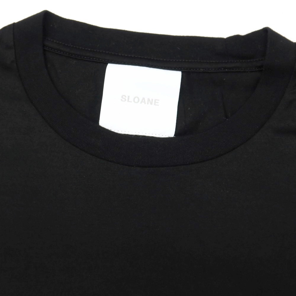 【中古】スローン SLOANE コットン クルーネック 長袖Tシャツ ブラック【サイズ5】【 状態ランクB 】【 メンズ 】