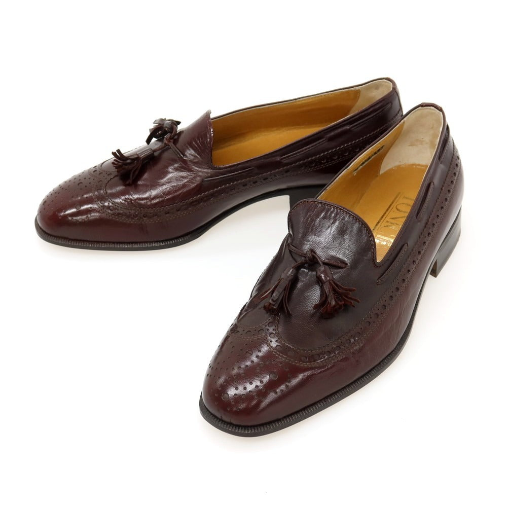 【中古】【未使用】トニーチ TONICI キッドスキン タッセルローファー ダークボルドー【サイズ7】【 状態ランクS 】【 メンズ 】