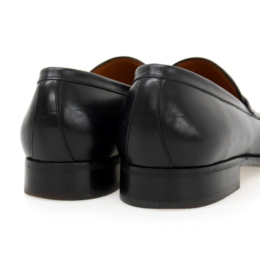 【中古】サルヴァトーレフェラガモ Salvatore Ferragamo カーフ コインローファー ブラック【サイズ8 EE】【 状態ランクB 】【 メンズ 】