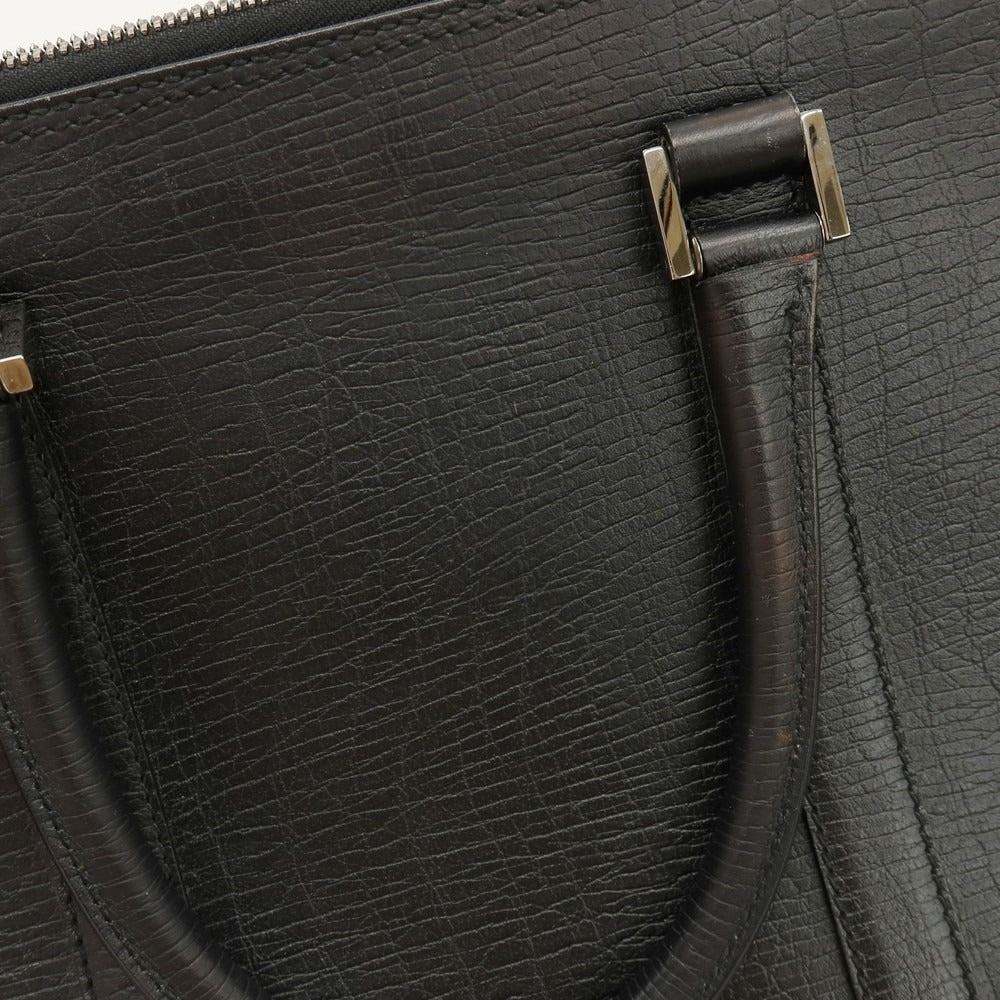 【中古】グッチ GUCCI レザー ブリーフケース ブラック【 状態ランクC 】【 メンズ 】
