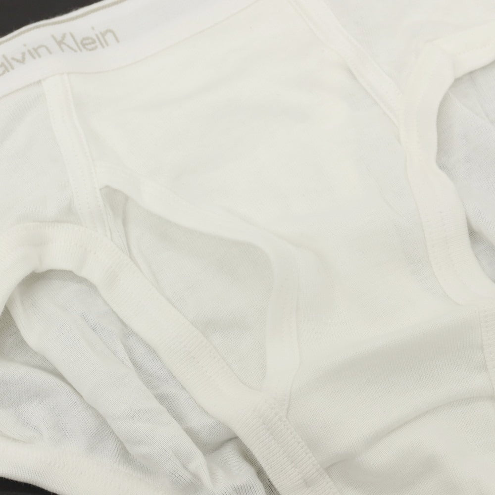 【中古】【未使用】カルバンクライン Calvin Klein ローライズ ブリーフ クラシックフィット 4枚組 アンダーウェア 下着 ホワイト【サイズM】【 状態ランクS 】【 メンズ 】