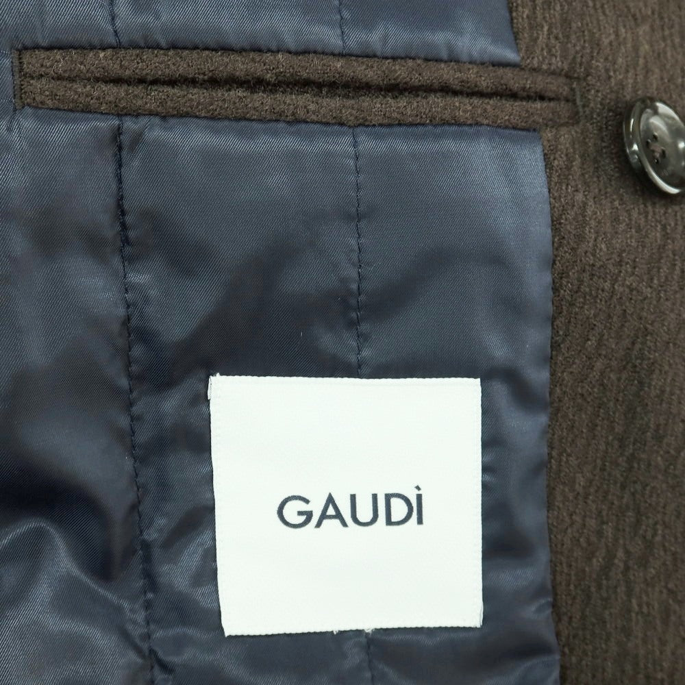 【新品】ガウディ GAUDI ポリエステルアクリルレーヨン 中綿入り ピーコート ダークグレー【サイズ50】【 状態ランクN 】【 メンズ 】