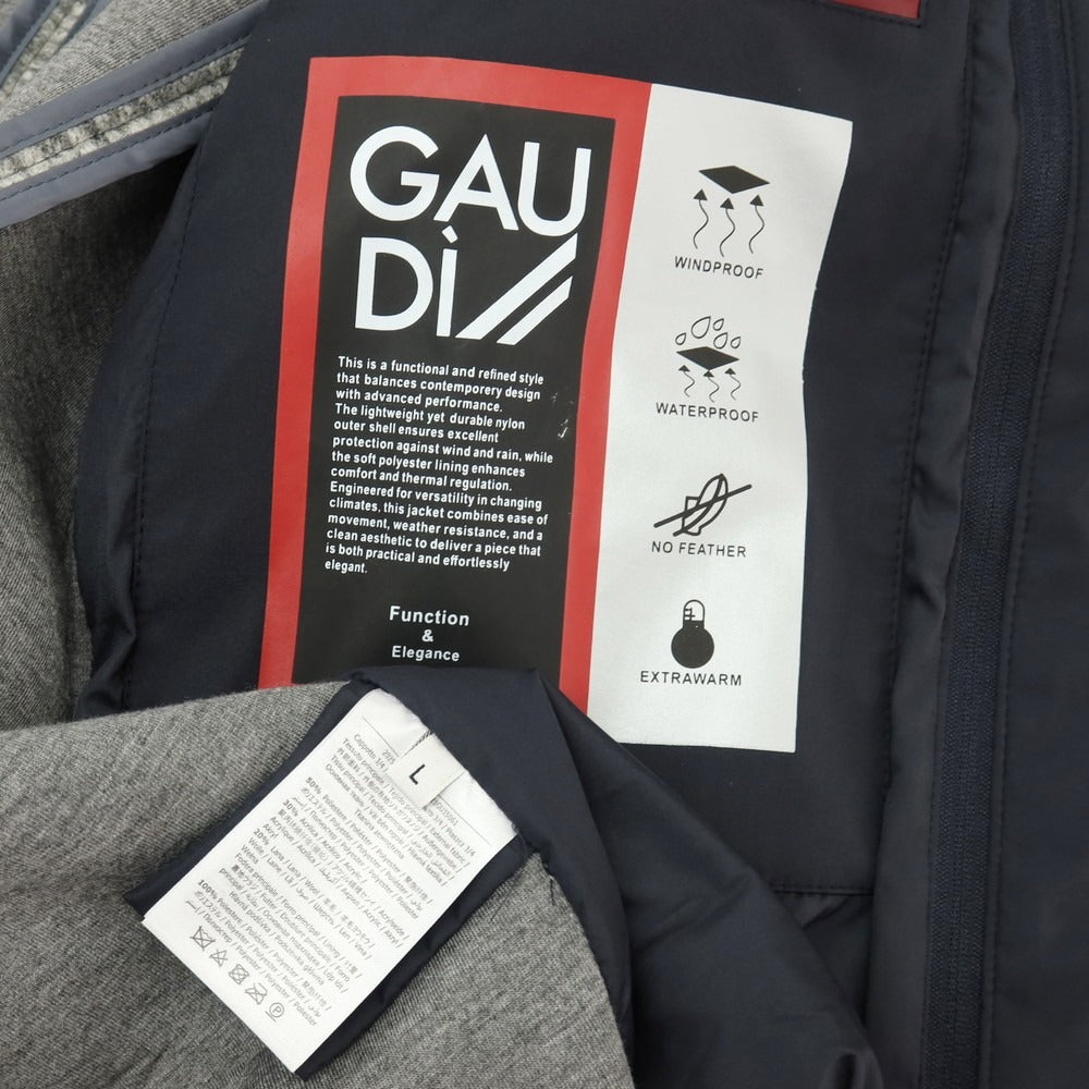 【新品】ガウディ GAUDI ポリエステルアクリルウール ステンカラーコート グレー【サイズL】【 状態ランクN 】【 メンズ 】