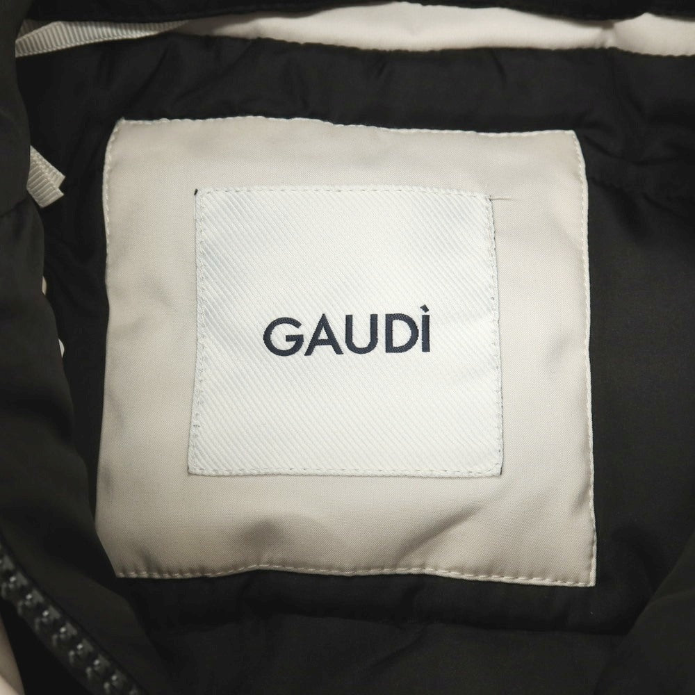 【新品】ガウディ GAUDI ポリエステル 中綿入り フーデッドコート オフホワイト【サイズL】【 状態ランクN 】【 メンズ 】