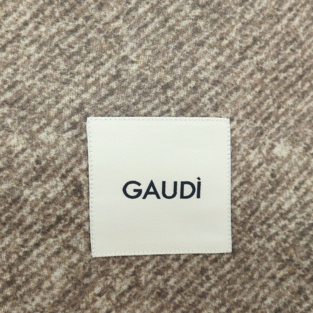 【新品】ガウディ GAUDI ポリエステルコットンポリウレタン ジャージー 2B テーラードジャケット ベージュ系【サイズ50】【 状態ランクN 】【 メンズ 】