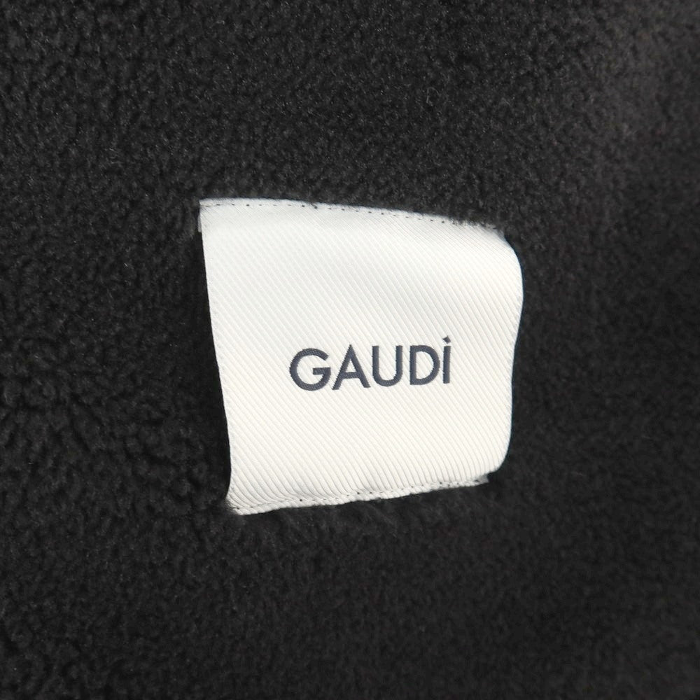 【新品】ガウディ GAUDI ポリエステル フェイクムートン ジャケット ブルゾン ブラック【サイズL】【 状態ランクN 】【 メンズ 】