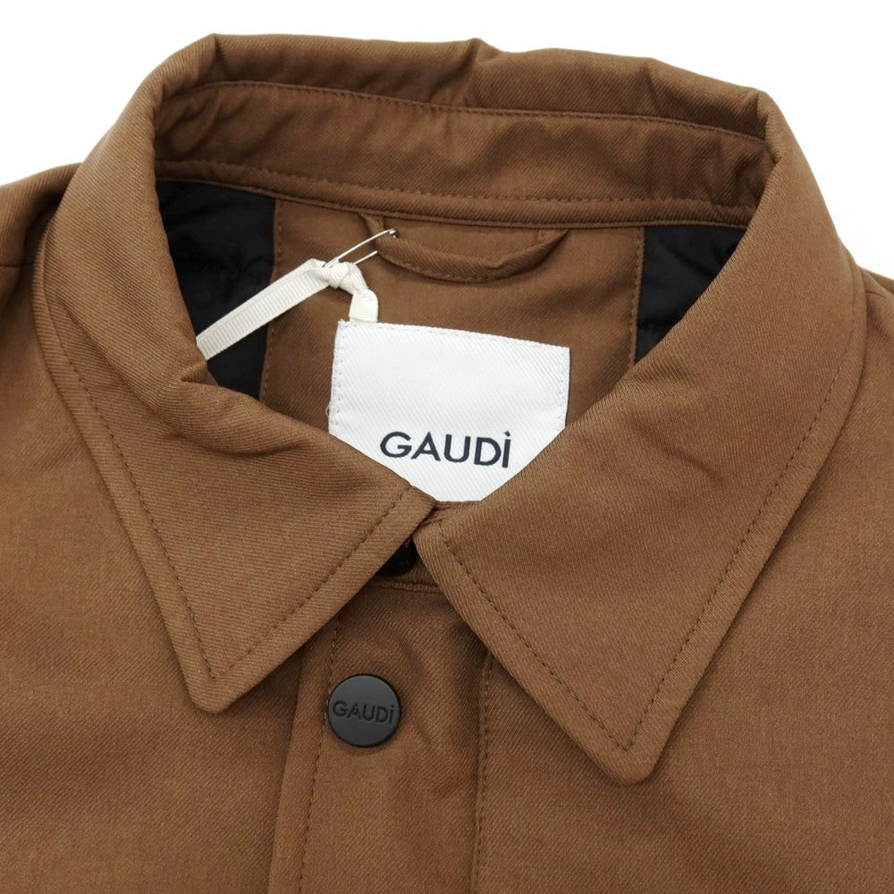 【新品】ガウディ GAUDI ポリエステル 中綿ブルゾン ブラウン【サイズL】【 状態ランクN 】【 メンズ 】