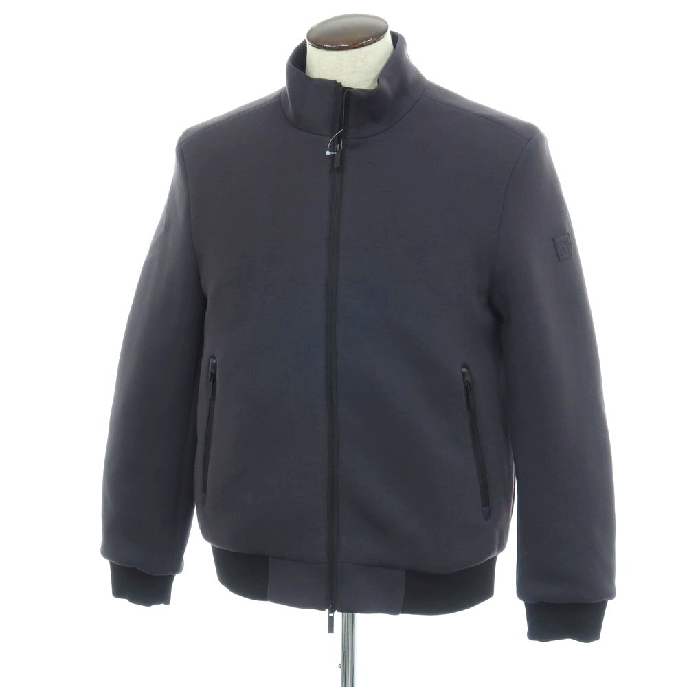 【新品】ガウディ GAUDI ポリエステルレーヨンポリウレタン ダンボールニット 中綿ブルゾン ネイビー【サイズL】【 状態ランクN 】【 メンズ 】
