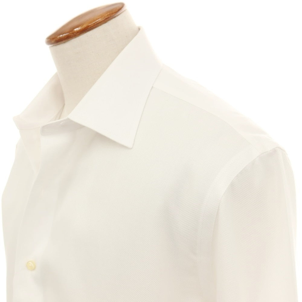 【中古】ブルックスブラザーズ Brooks Brothers コットン レギュラーカラー ドレスシャツ ホワイト【サイズ15.5】【 状態ランクC 】【 メンズ 】