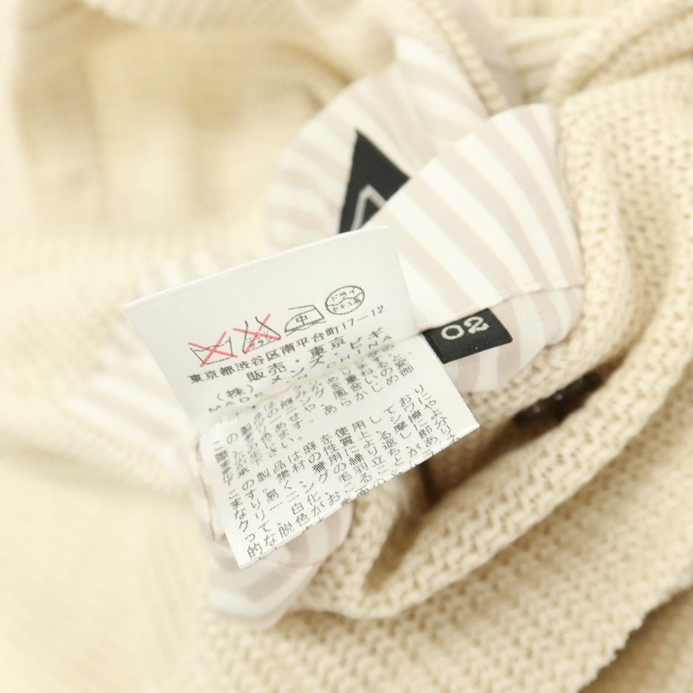 【中古】クラウデッドクローゼット CROWDED CLOSET コットンリネン2B ニットジャケット アイボリー系【サイズ2】【 状態ランクB 】【 メンズ 】