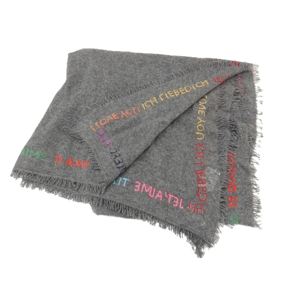 【新品】ファリエロサルティ Faliero Sarti カシミヤ ストール ダークグレー【 状態ランクN 】【 メンズ 】