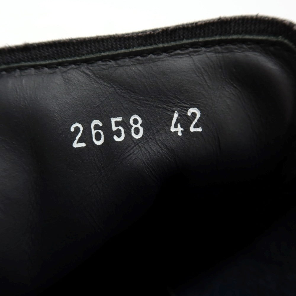 【中古】デュカルス DOUCALS レザー コットン系 スニーカー ネイビー【サイズ42】【 状態ランクB 】【 メンズ 】