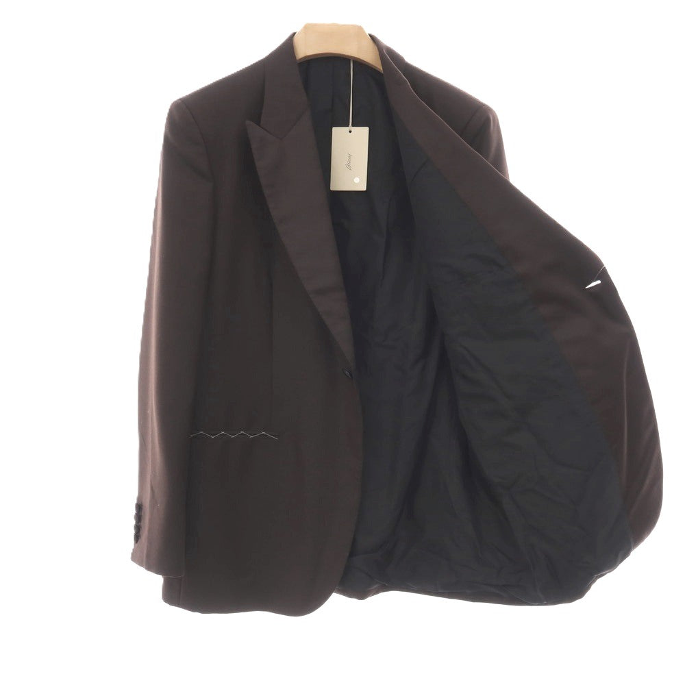 【中古】【未使用】ブリオーニ Brioni ウールモヘヤ タキシード フォーマルスーツ ダークブラウン【サイズ54 R】【 状態ランクS 】【 メンズ 】