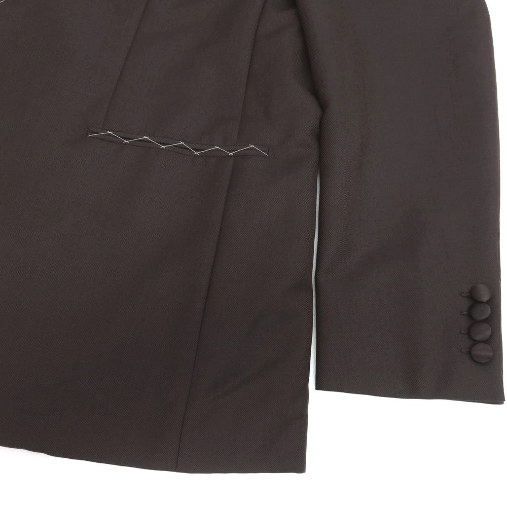 【中古】【未使用】ブリオーニ Brioni ウールモヘヤ タキシード フォーマルスーツ ダークブラウン【サイズ54 R】【 状態ランクS 】【 メンズ 】