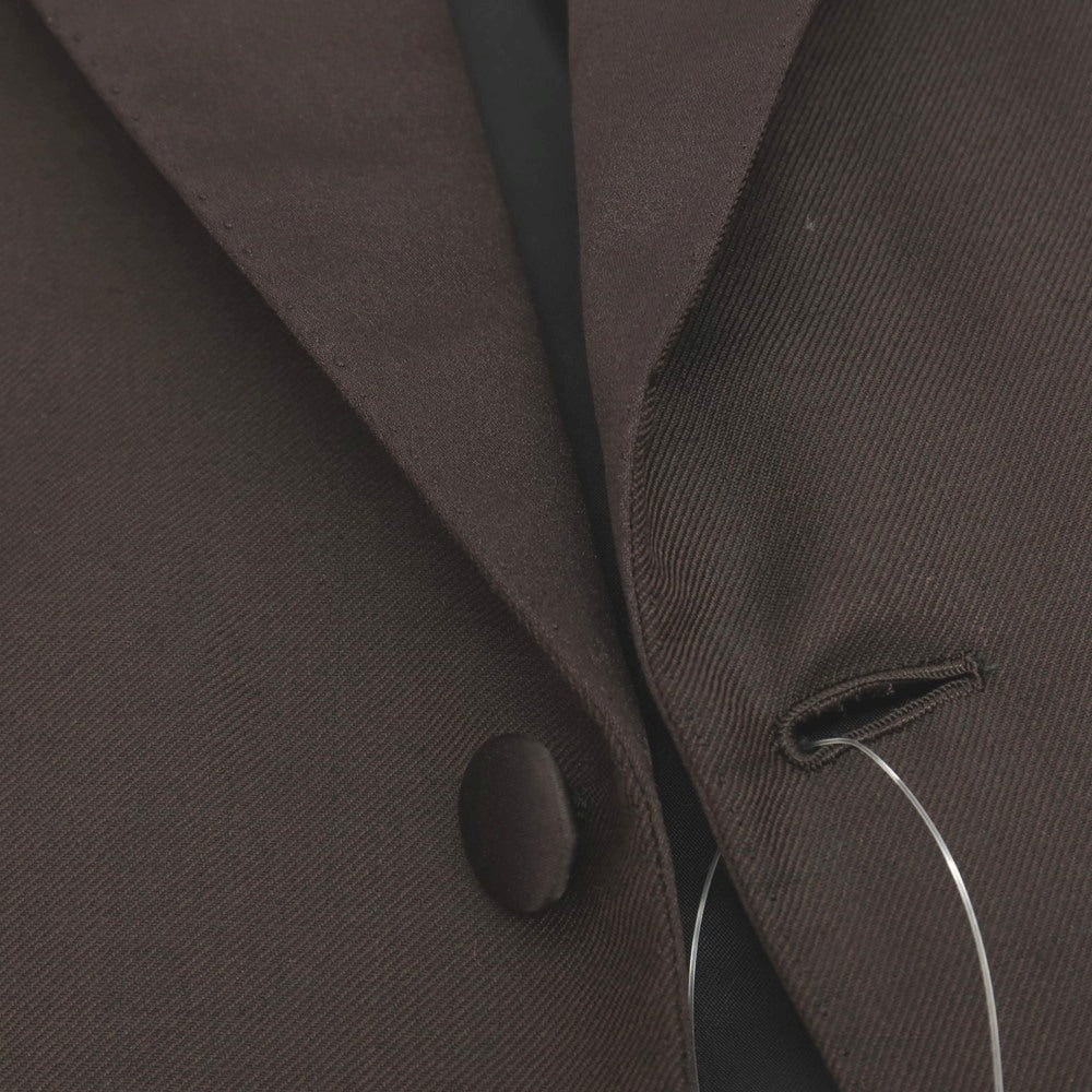 【中古】【未使用】ブリオーニ Brioni ウールモヘヤ タキシード フォーマルスーツ ダークブラウン【サイズ54 R】【 状態ランクS 】【 メンズ 】