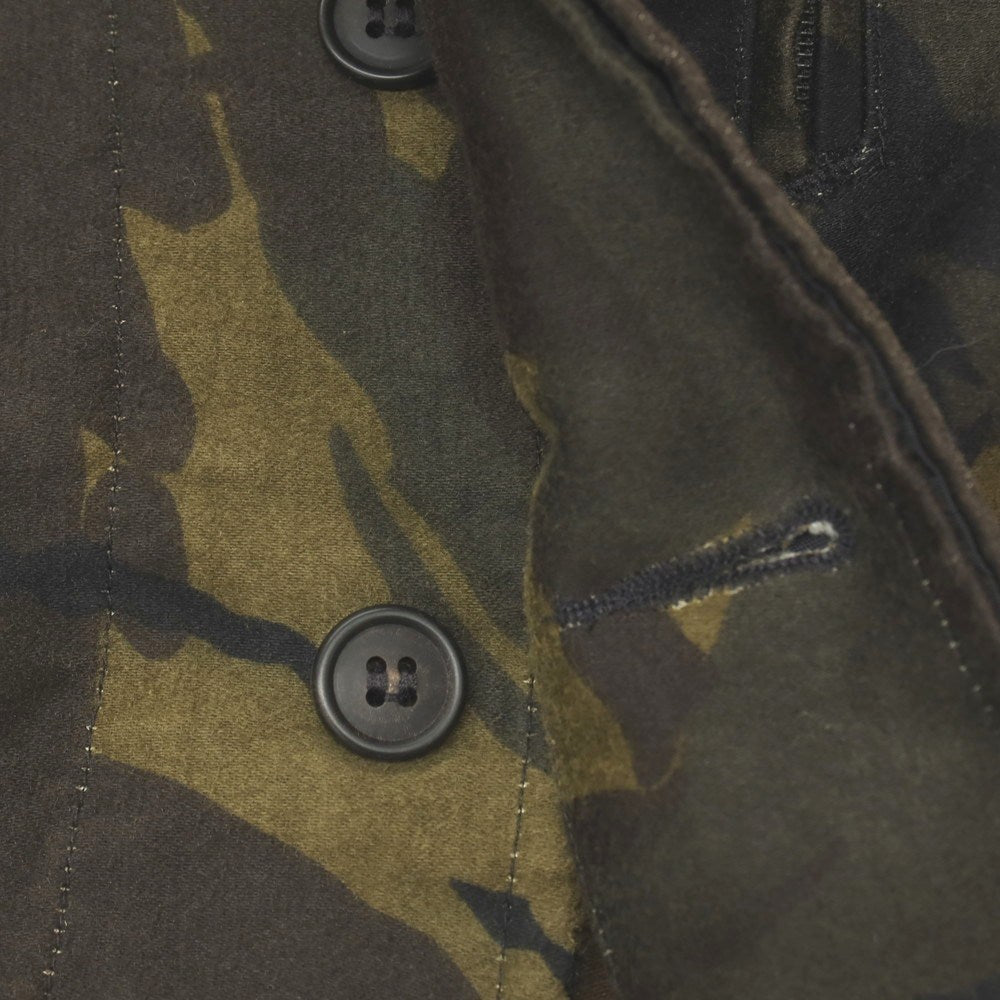 【中古】アーペーセー A.P.C. コットン カモフラージュ プリント ミリタリージャケット ダークオリーブxブラウン【サイズS】【 状態ランクC 】【 メンズ 】