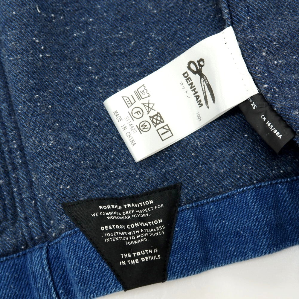 【中古】デンハム DENHAM コットン ジャケット ブルー【サイズXS】【 状態ランクB 】【 メンズ 】