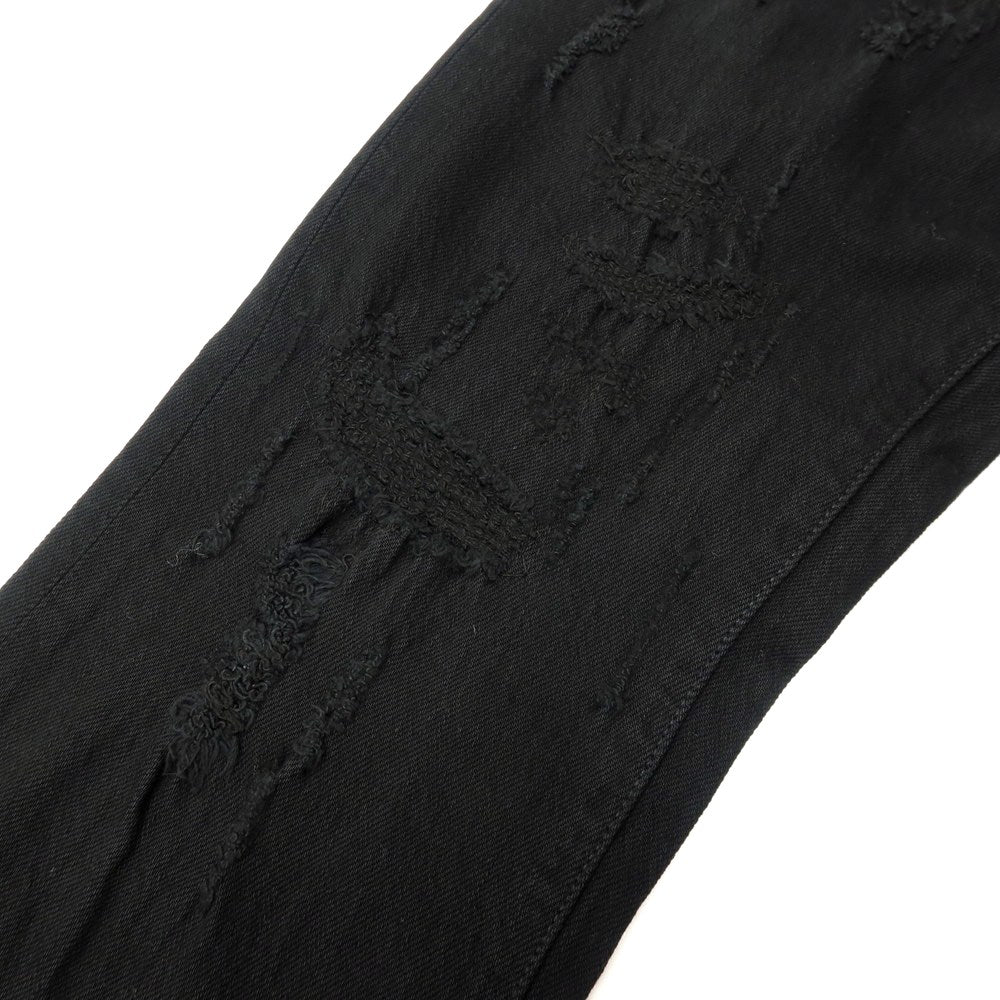 【中古】【未使用】ヤコブコーエン JACOB COHEN NICK ダメージ加工 ストレッチ コットン デニムパンツ ブラック【サイズ28】【 状態ランクS 】【 メンズ 】