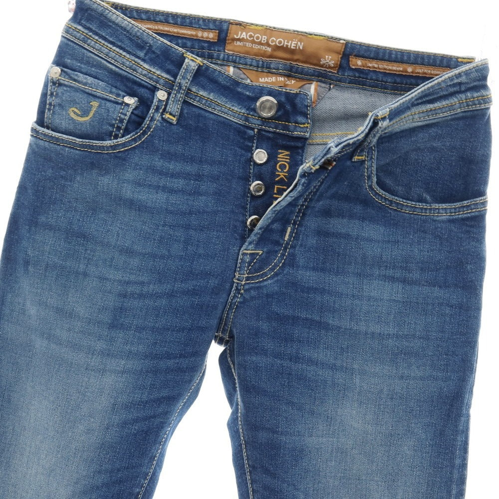 【中古】【未使用】ヤコブコーエン JACOB COHEN NICK LTD ストレッチ コットンエラストマルチエステル デニムパンツ ジーンズ ブルー【サイズ28】【 状態ランクS 】【 メンズ 】