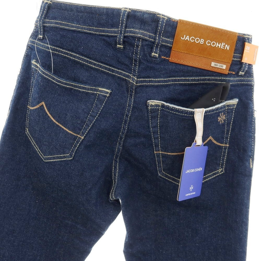 【中古】【未使用】ヤコブコーエン JACOB COHEN NICK LTD ストレッチ コットンエラストマルチエステル デニムパンツ ジーンズ ネイビー【サイズ28】【 状態ランクS 】【 メンズ 】