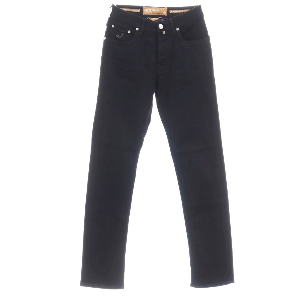 【中古】【未使用】ヤコブコーエン JACOB COHEN BARD LTD ストレッチ コットンモダールエラストマルチエステル デニムパンツ ブラック【サイズ28】【 状態ランクS 】【 メンズ 】