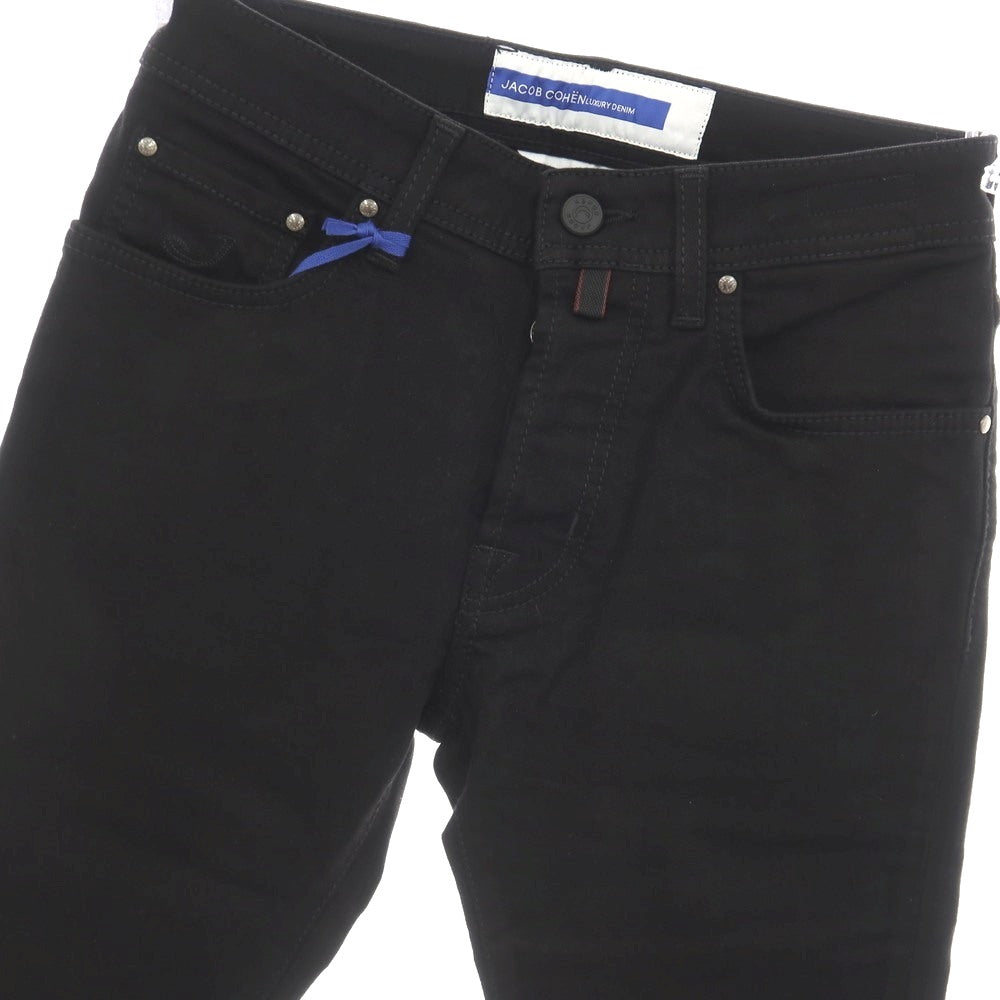 【中古】【未使用】ヤコブコーエン JACOB COHEN BARD ストレッチ コットンポリエスエル デニムパンツ ブラック【サイズ28】【 状態ランクS 】【 メンズ 】