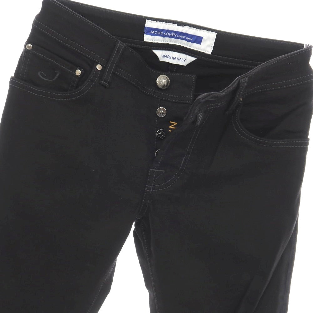 【中古】ヤコブコーエン JACOB COHEN NICK ストレッチ コットンポリエスエル デニムパンツ ブラック【サイズ28】【 状態ランクA 】【 メンズ 】