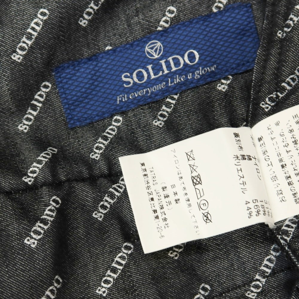 【中古】ソリード SOLIDO ウールナイロンコットン ジャージー イージーカジュアルスラックスパンツ ブラック【サイズ2】【 状態ランクC 】【 メンズ 】