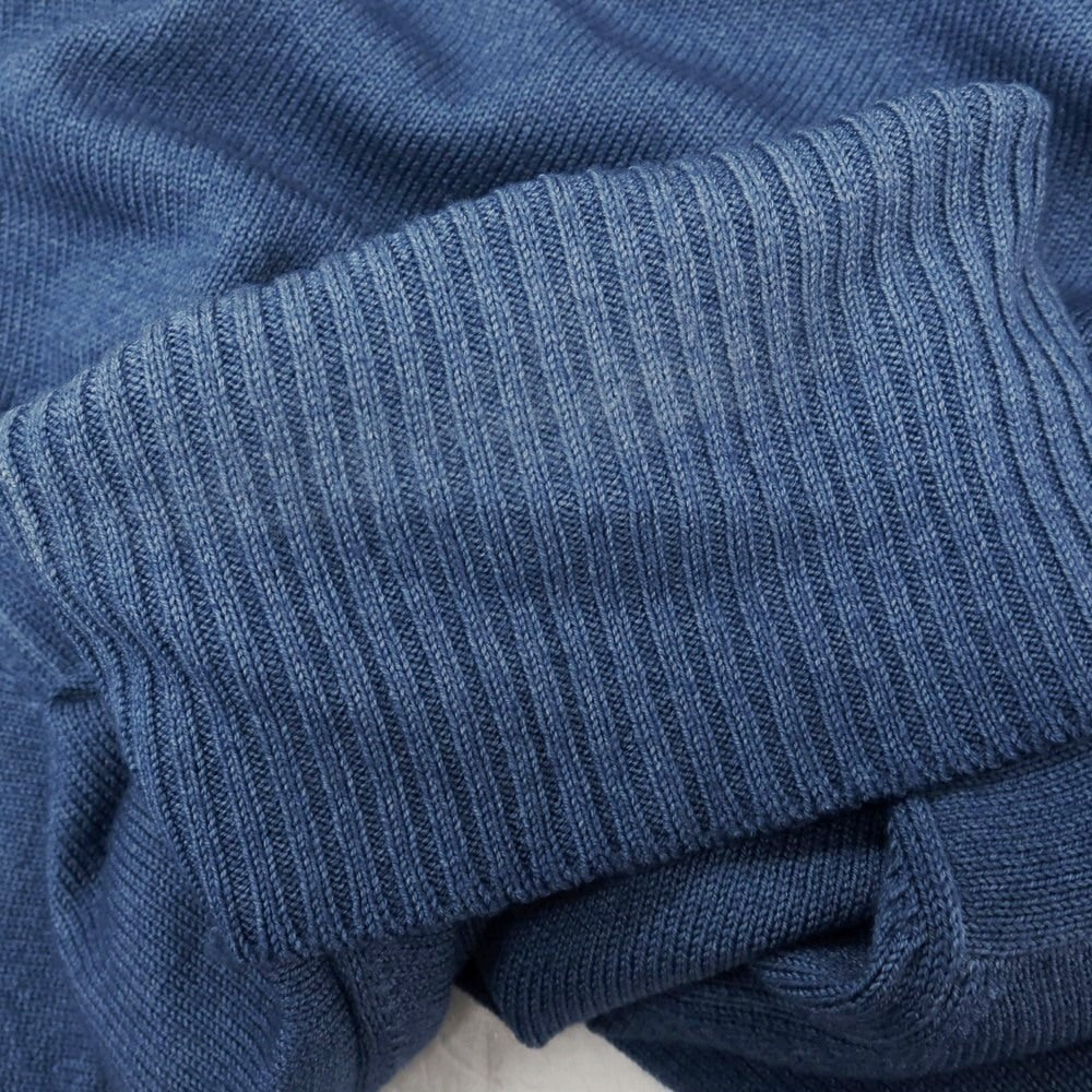 【中古】グランサッソ GRAN SASSO Vintage ウール タートルネック プルオーバーニット ダルブルー【サイズ44】【 状態ランクC 】【 メンズ 】