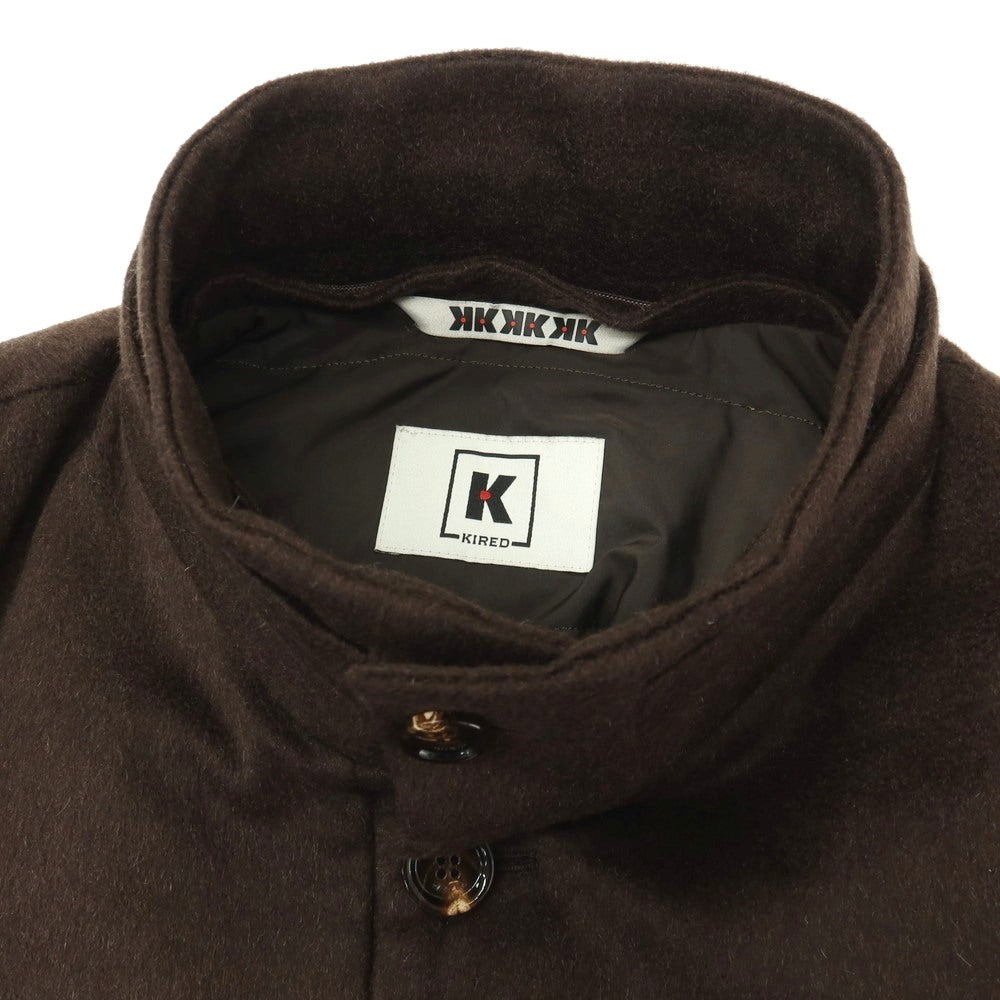 【中古】キーレッド ケイレッド KIRED カシミヤ 中綿ブルゾン ブラウン【サイズ50】【 状態ランクB 】【 メンズ 】