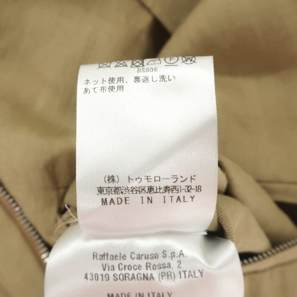 【中古】カルーゾ CARUSO リネン ジップアップブルゾン ベージュ【サイズ46】【 状態ランクB 】【 メンズ 】