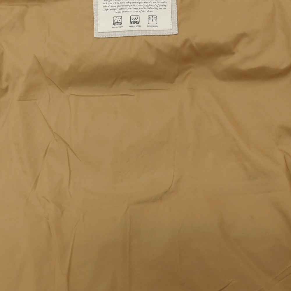【中古】ブルネロクチネリ Brunello Cucinelli ナイロン×カシミヤ レイヤードデザイン フーデッド ダウンベスト グレーxベージュ【サイズM】【 状態ランクB 】【 メンズ 】