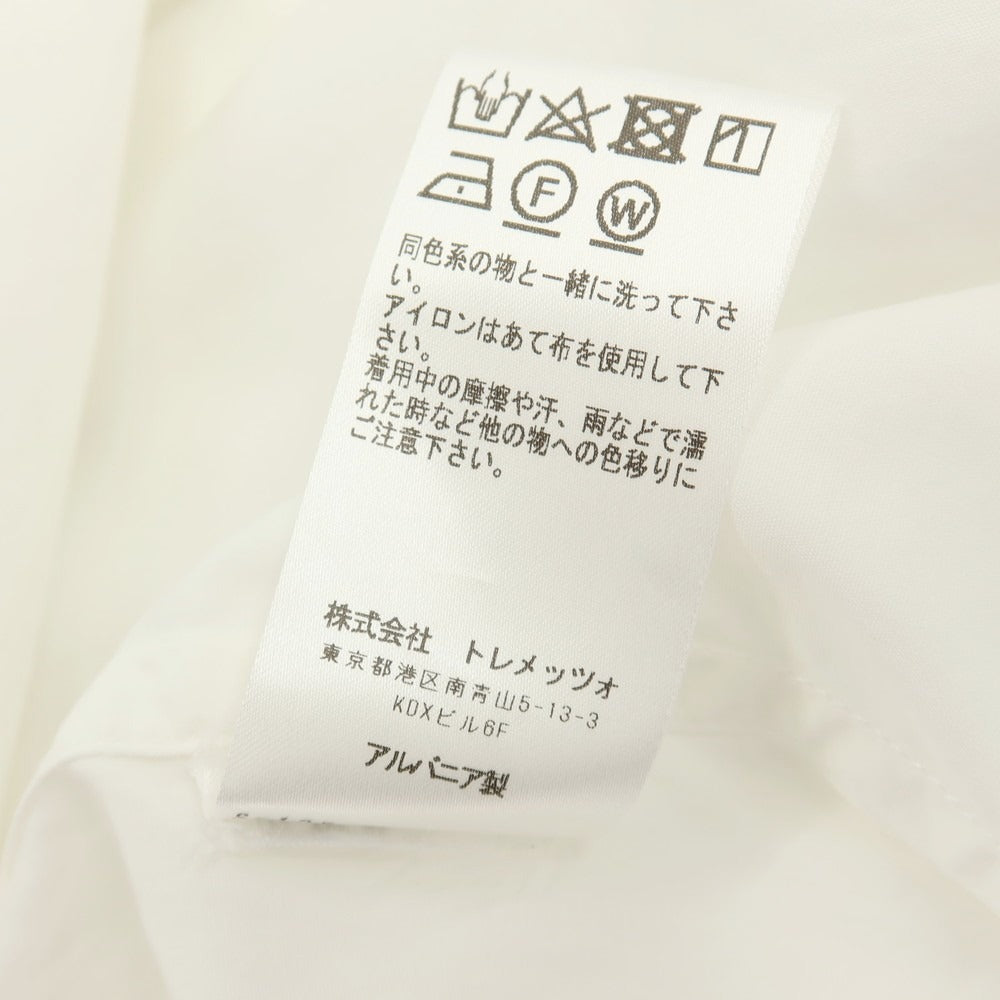 【中古】バグッタ Bagutta コットン バンドカラー カジュアルシャツ ホワイト【サイズS】【 状態ランクC 】【 メンズ 】