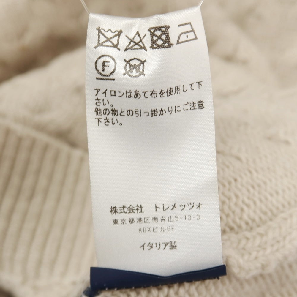 【中古】フェデーリ FEDELI TOMORROWLAND別注 ウール タートルネック プルオーバーニット サンドベージュ【サイズ48】【 状態ランクC 】【 メンズ 】
