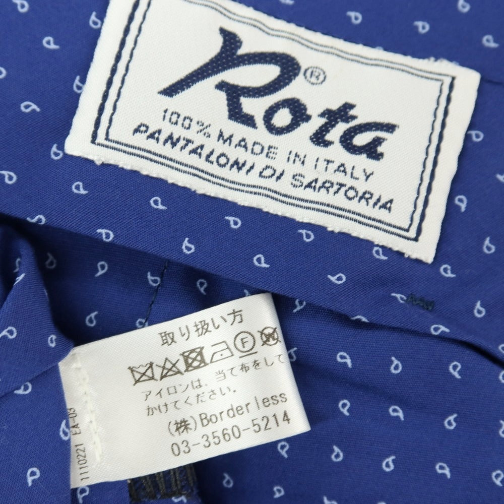 【中古】ロータ ROTA ウール ドレススラックスパンツ ネイビーブルー【サイズ49】【 状態ランクA 】【 メンズ 】